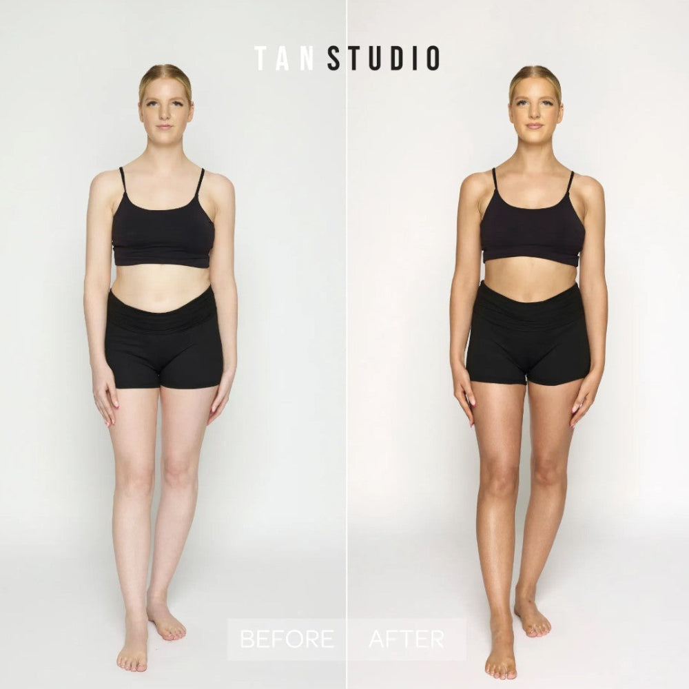 BPerfect Tan Studio Tanning Mousse Medium Tan Compairson