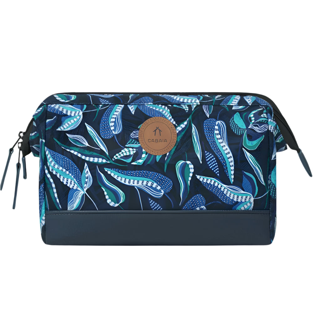 Cabaia Travel Kits Waterproof & Recycled Toiletry Bags Blue Patterns Fontainebleau