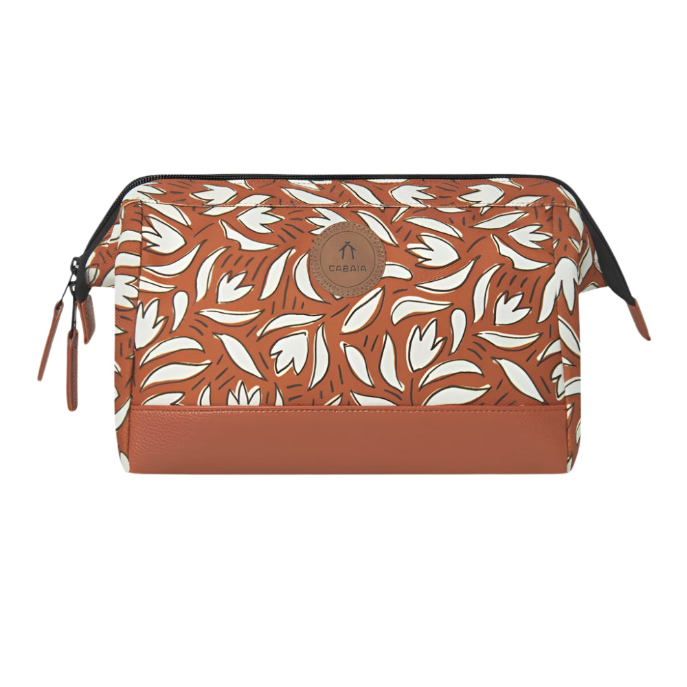 Cabaia Travel Kits Waterproof & Recycled Toiletry Bags Sumatra Orange/Brown Bag