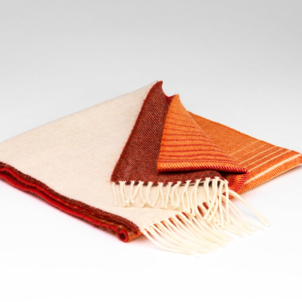 mcnutt scarves of donegal orange and linen colour christmas gift idea