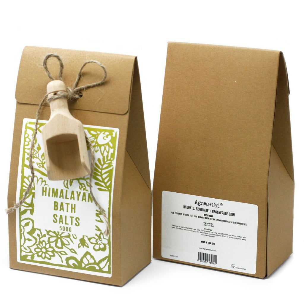 Agnes + cat bath salts relax wellbeing salt scoop gift idea