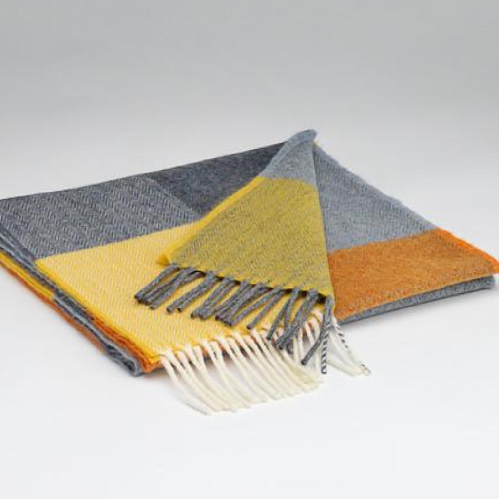 McNutt of Donegal scarves orange and burnt colour 100% scarf christmas gift idea