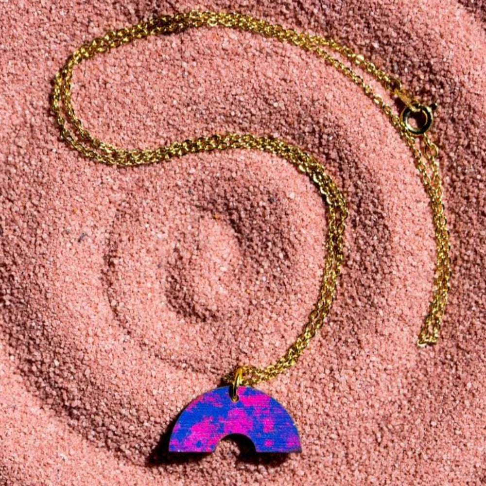 Ishbel Watson - Dappled Arch Necklace indigo necklace