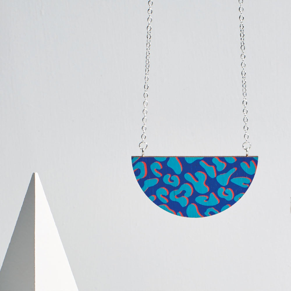 Ishbel Watson - Donna Necklaces blue cheetah print necklace