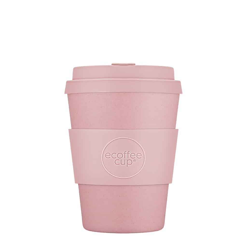 ECoffee cup 12oz 350ml reusable pink