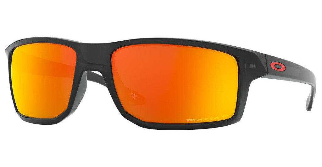 oakley black matte frame with ruby lenses