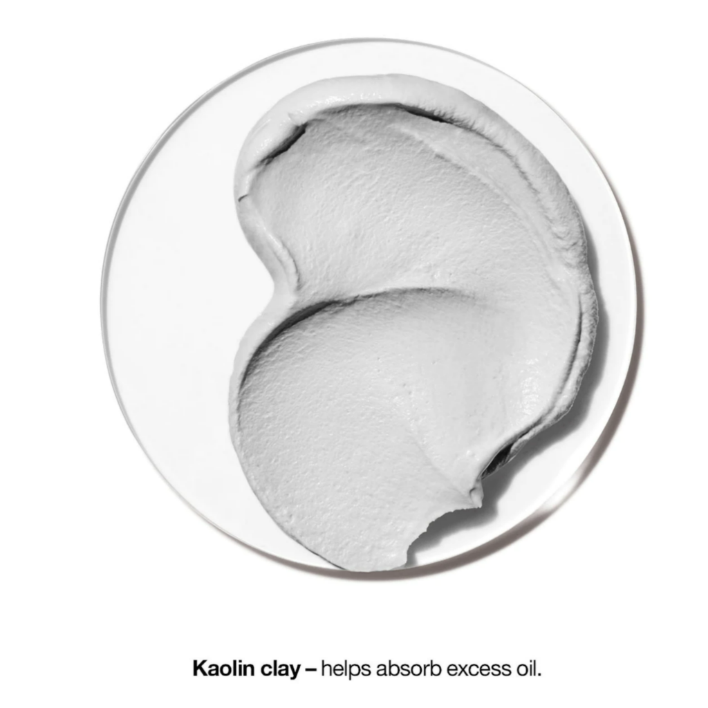 Clinique All About Clean 2-in-1 Charcoal Mask + Scrub 100ml size all skin types skincare kaolin clay ingredient helps absorb excess oil