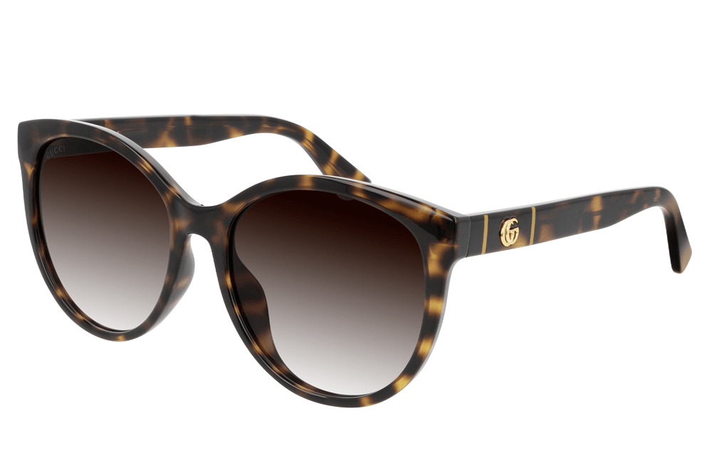 Gucci sunglasses 002 Havana frame brown graduated lens Gucci GG00636SK Ladies Sunglasses