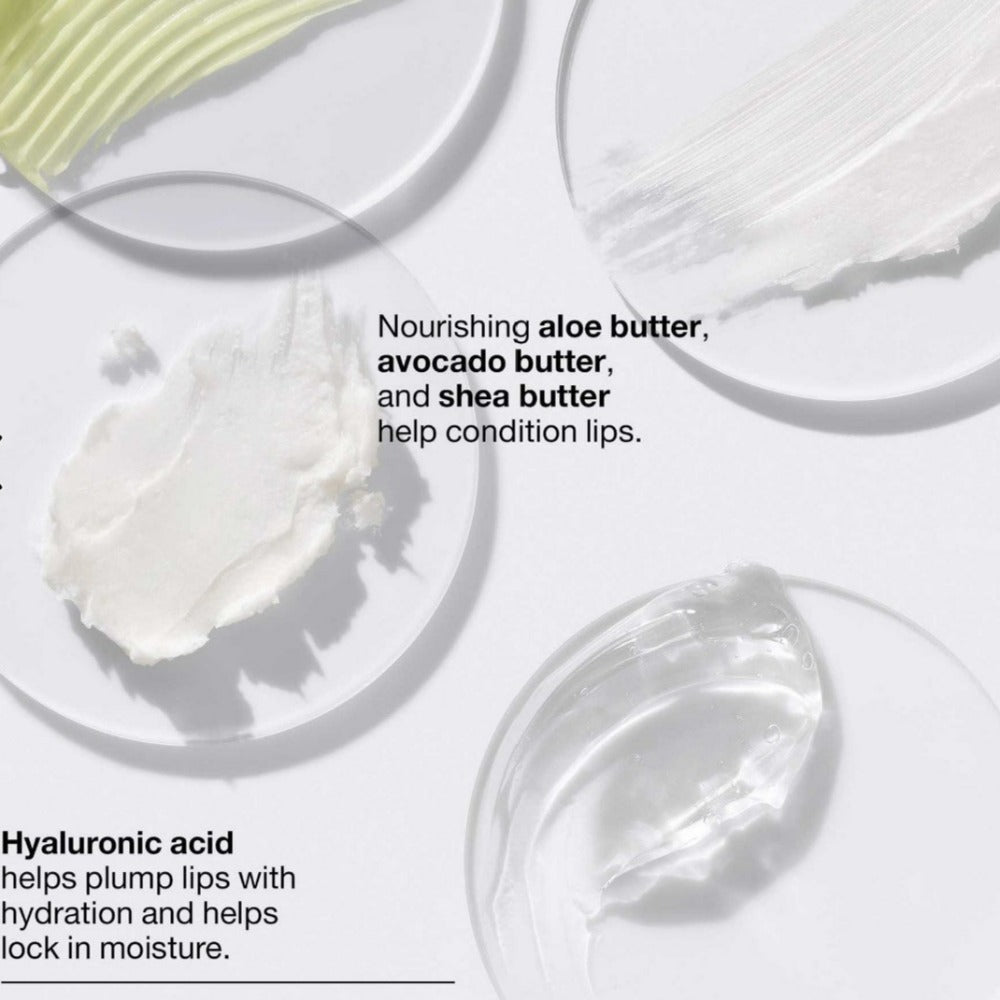 Clinique Pop Plush Creamy Lip Gloss benefits nourishing with aloe butter, avocado butter, and shea butter helps condition lips and hyaluronic acid helps plump lips with hydration and helps lock in moisture