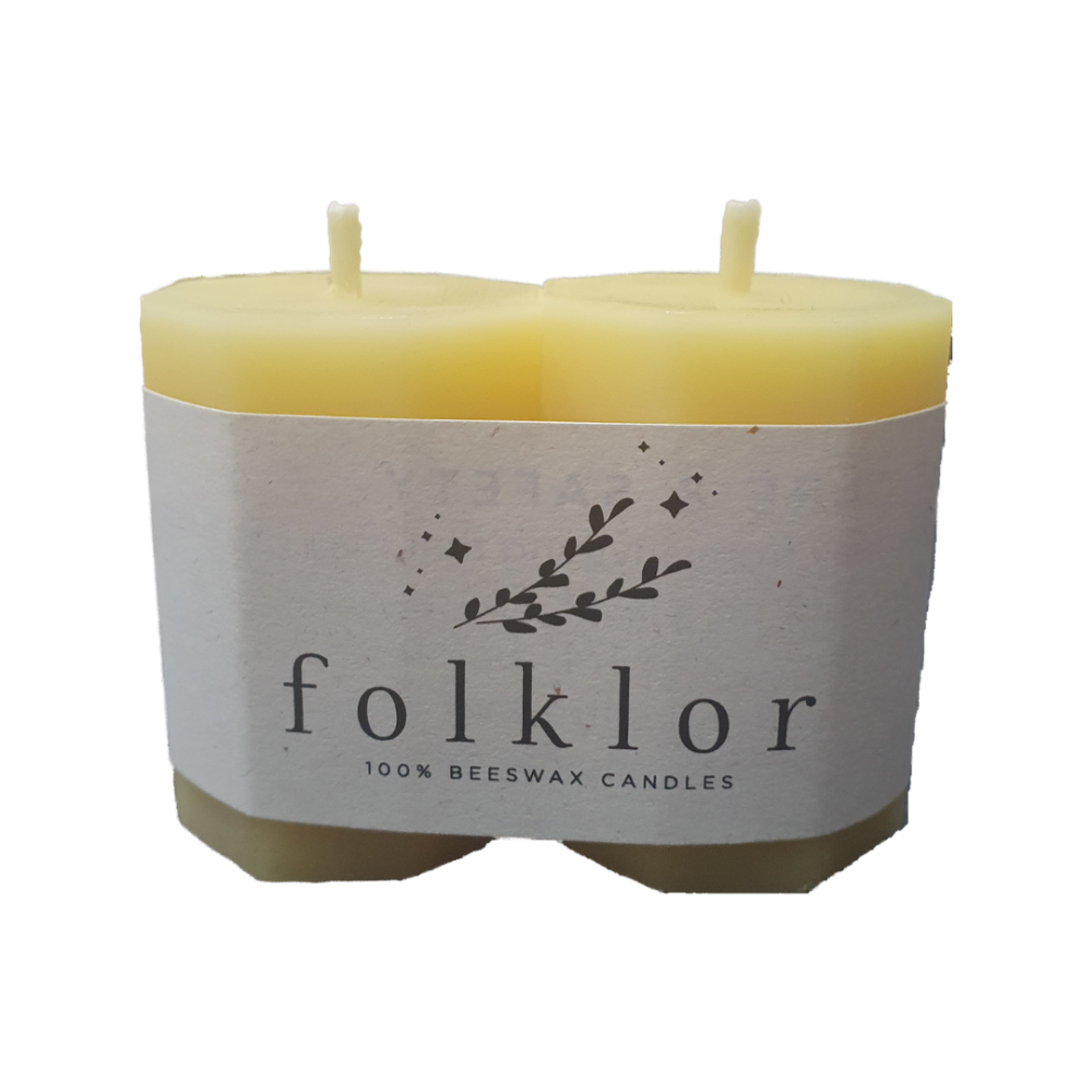 Folklor 100% Beeswax Candles - The Octagon Candles