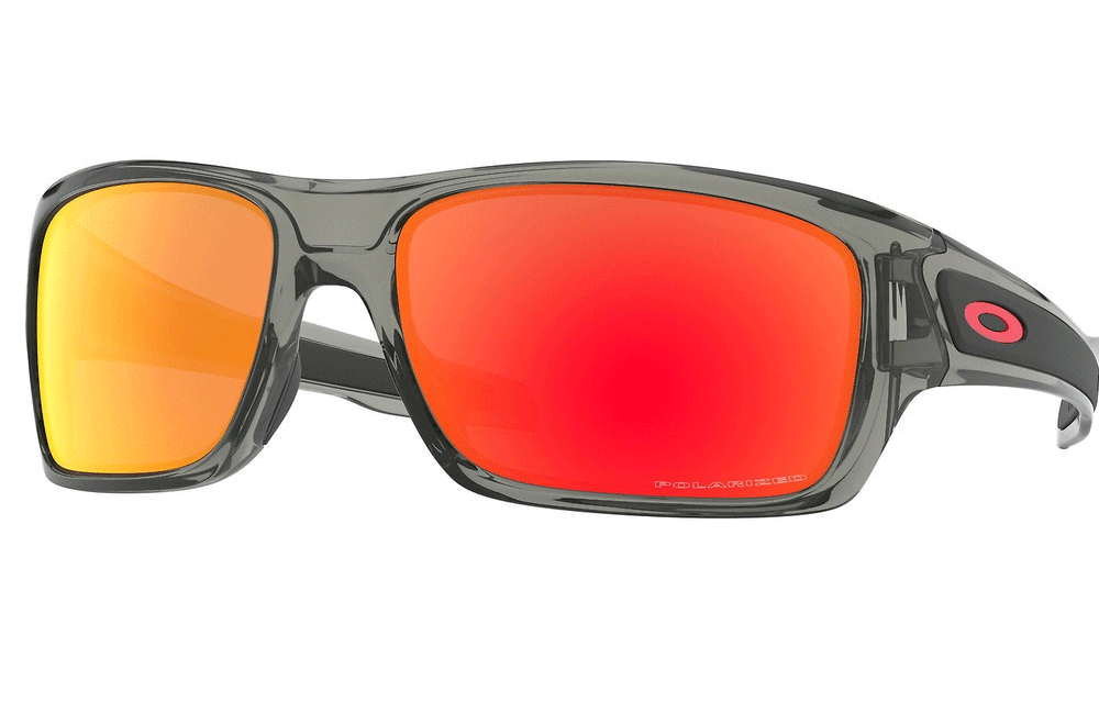 Oakley sunglasses 57 Crystal Grey Frame/ Prizm Ruby Polarized Oakley Turbine 9263 Sunglasses Oakley Turbine 9263 Mens Sunglasses