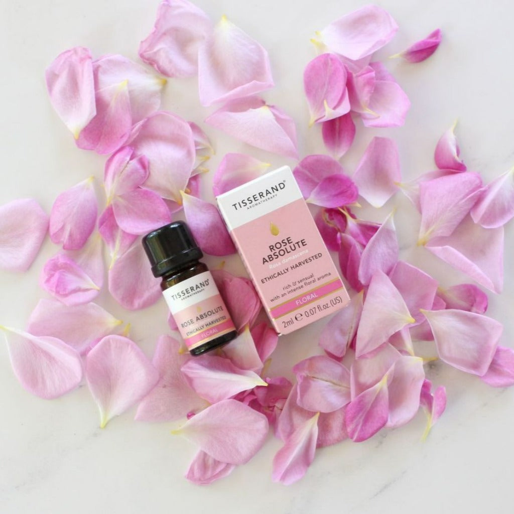 tisserand rose absolute pure essential oil 2ml bottle wellbeing