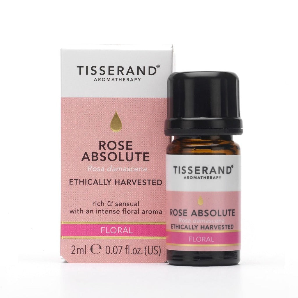 tisserand rose absolute pure essential oil 2ml bottle wellbeing