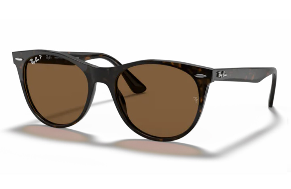 rayban wayfarer 11 in brown polarized