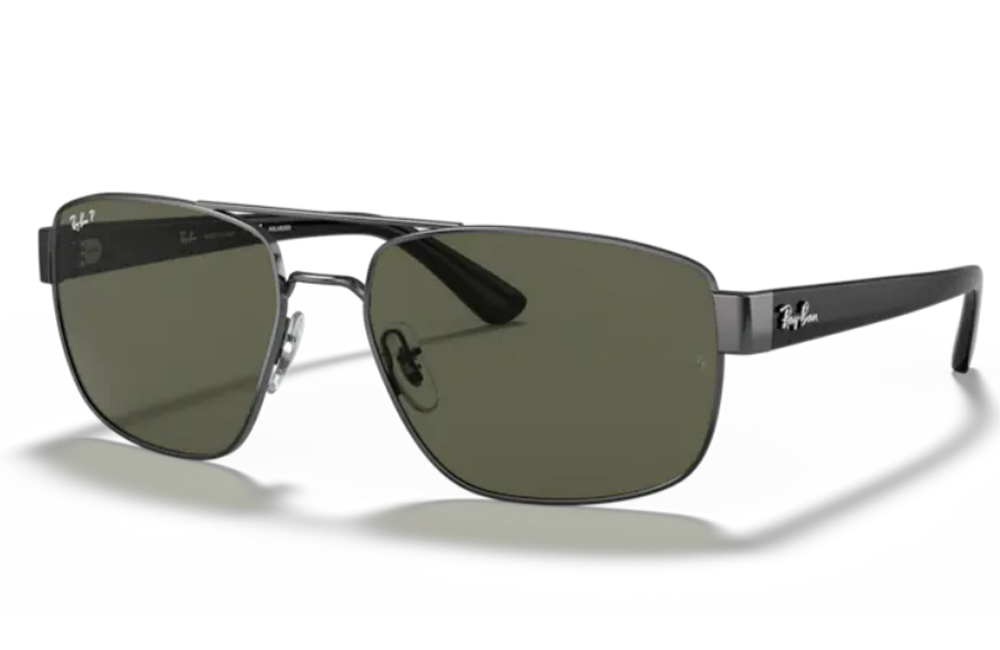 rayban mens gunmetal sunglasses polarized