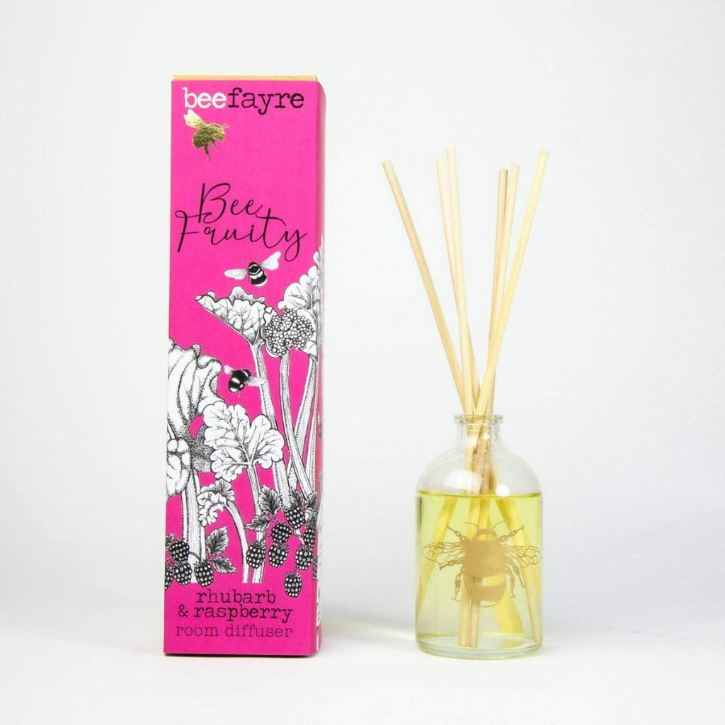 Beefayre Room Diffuser Rhubard & Raspberry scent