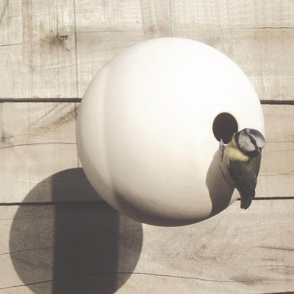 Wall mounter birdball birdhouse christmas gift idea white