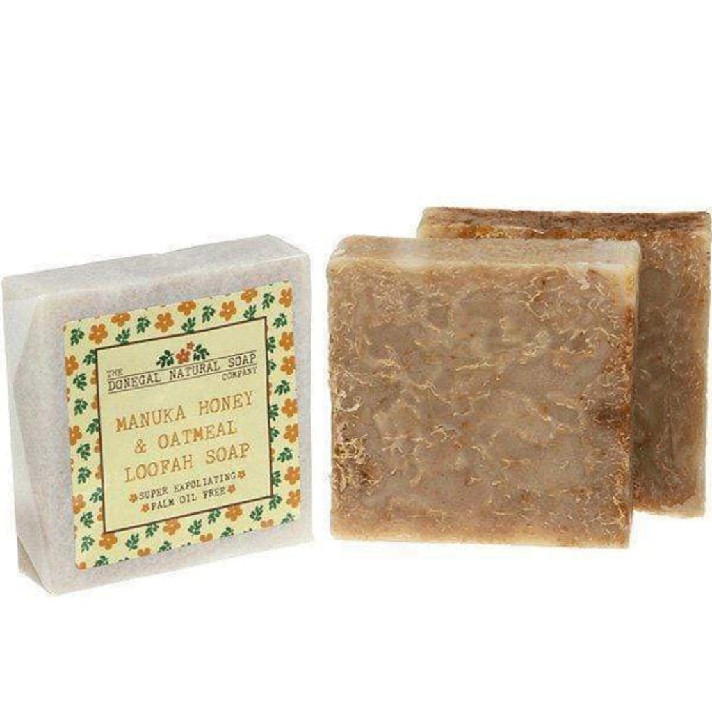 The Donegal Natural Soap Company shop irish Manuka Honey & Oatmeal Loofah Soap