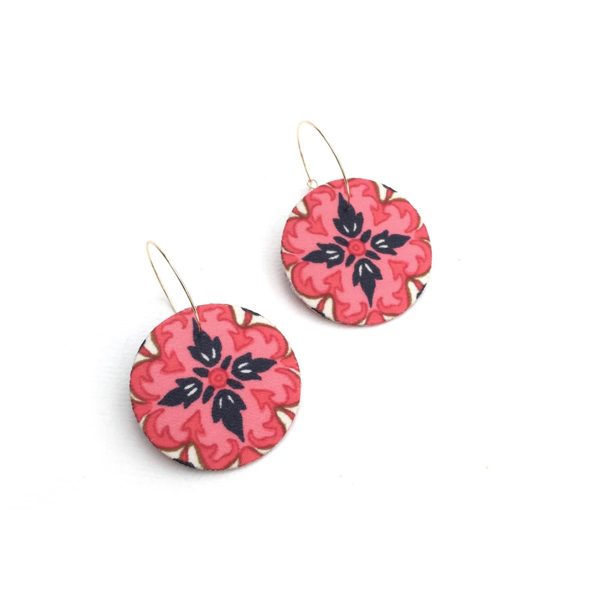 Silky Moons Jewellery Earrings HandMade From Silk