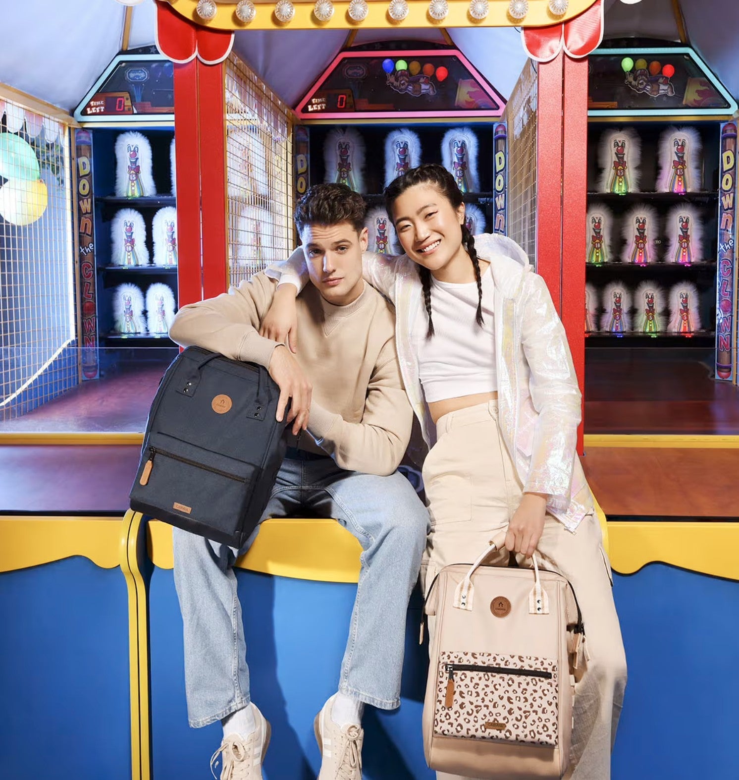 Cabaia backpacks bags with models lifestyle images irish stockists drogheda