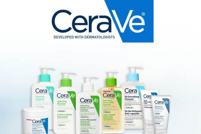 Cerave skincare products range