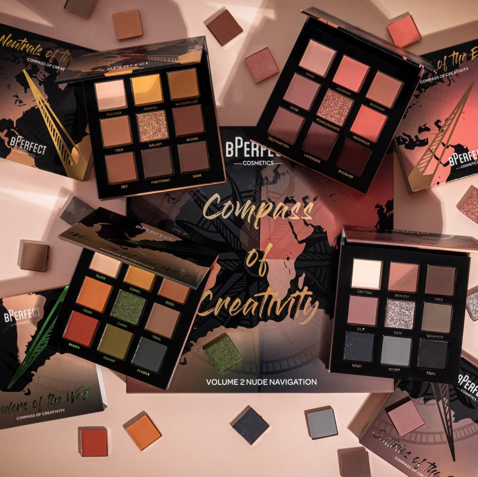 BPerfect eyeshadow palettes