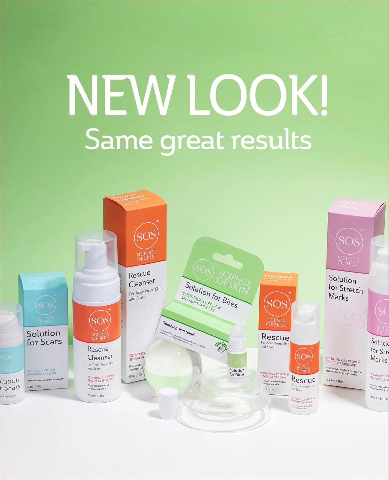 SOS™ Science of Skin for Acne, Scars, Stretch Marks - Town Centre Pharmacy Drogheda