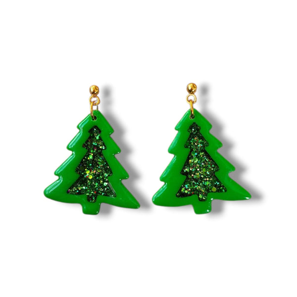 Dúil Jewellery - Christmas Tree Earrings