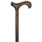 1304 Wooden cane handle on a white background