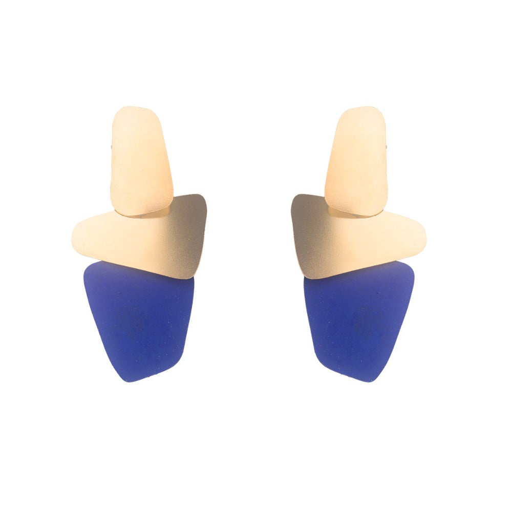 Fotini Liami Earrings - Gold & Blue Drops