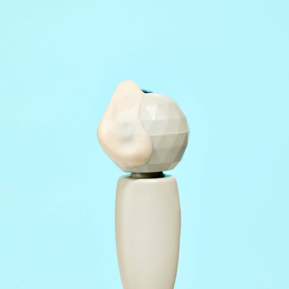 Close up of eye roller and product