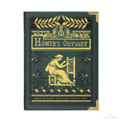 Book-shaped bag with 'Homer's Odyssey' design on a white background