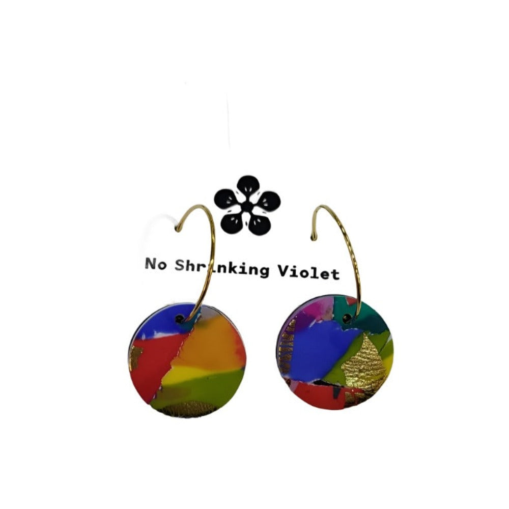 No Shrinking Violet - The 80's Hoop Earrings