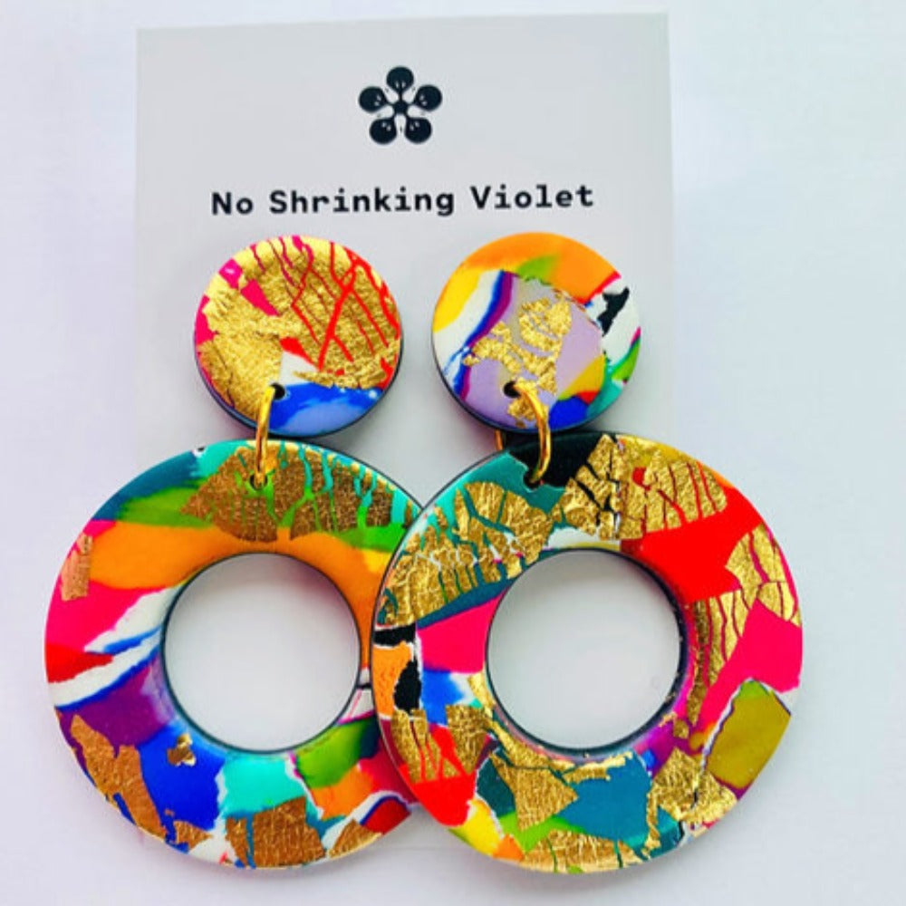 No Shrinking Violet - The 80's Large Hoop Earrings