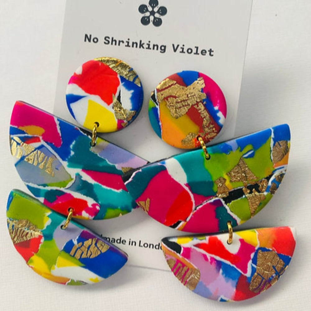 No Shrinking Violet - 80's Stack Earrings – Town Centre Pharmacy