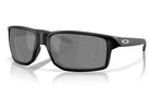 Black sunglasses with a reflective surface on a white background
