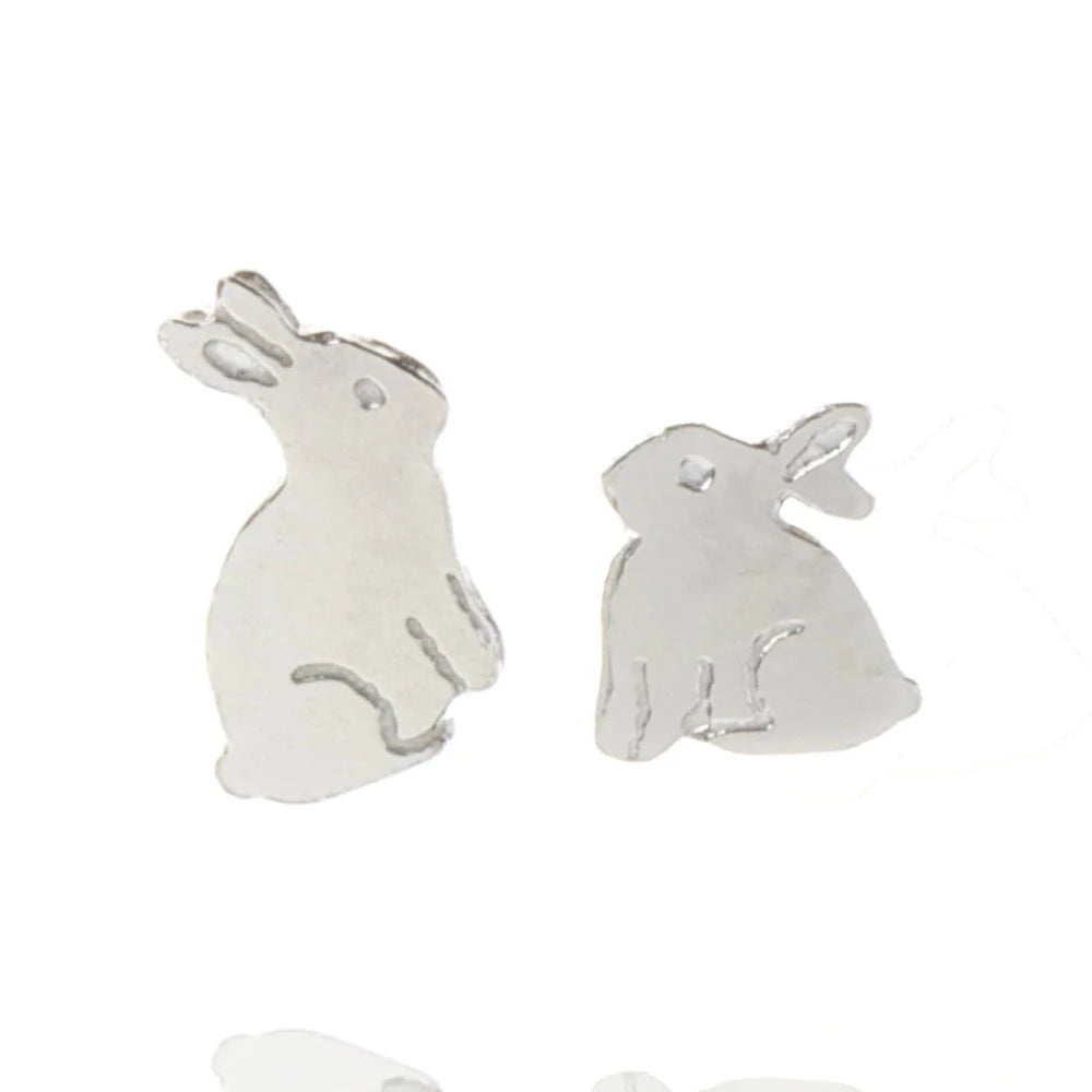 Amanda Coleman Handmade Bunny Rabbit Stud Earrings