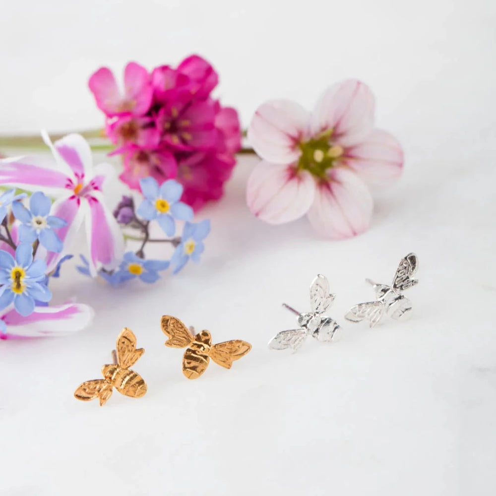 Amanda Coleman Handmade Mini Bee Stud Earrings