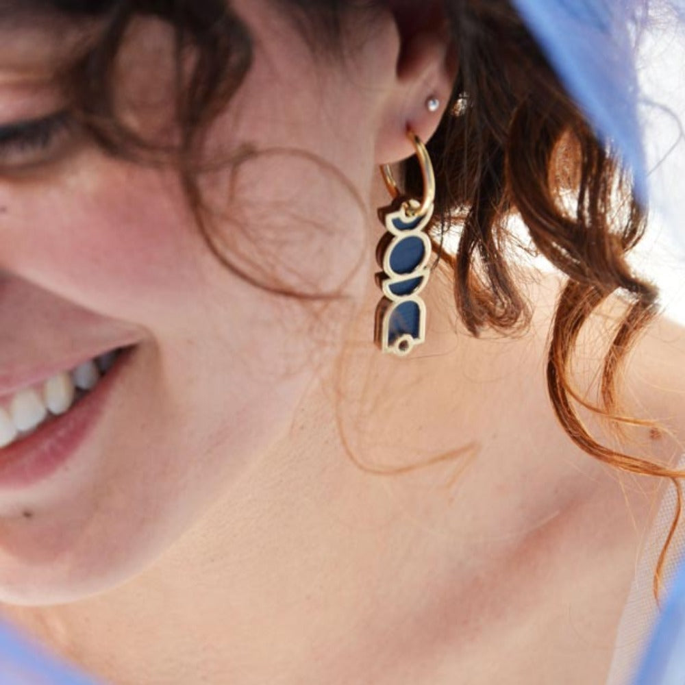 Pithy Luxury Jewellery - Mare Shapes Hoop Earrings