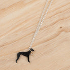 Amanda Coleman Whippet on a Lead Necklace
