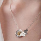 Amanda Coleman Handmade Butterfly and Daisy Necklace
