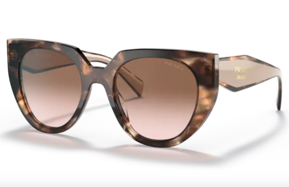 Prada cat eye sunglasses cream and brown