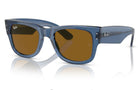 rayban mega wayfarer sunglasses in crystal blue