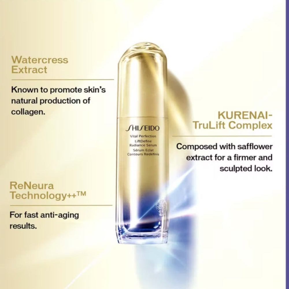 Shiseido Vital Perfection LiftDefine Radiance Serum 40ml benefits