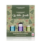 Tisserand Aromatherapy Winter Scents gift set containing three essential oil bottles.