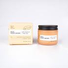 Face moisturizer jar and packaging on a white background