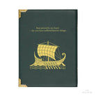 Book-shaped bag with 'Homer's Odyssey' design on a white background