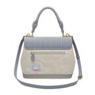 Back of handbag on a white background