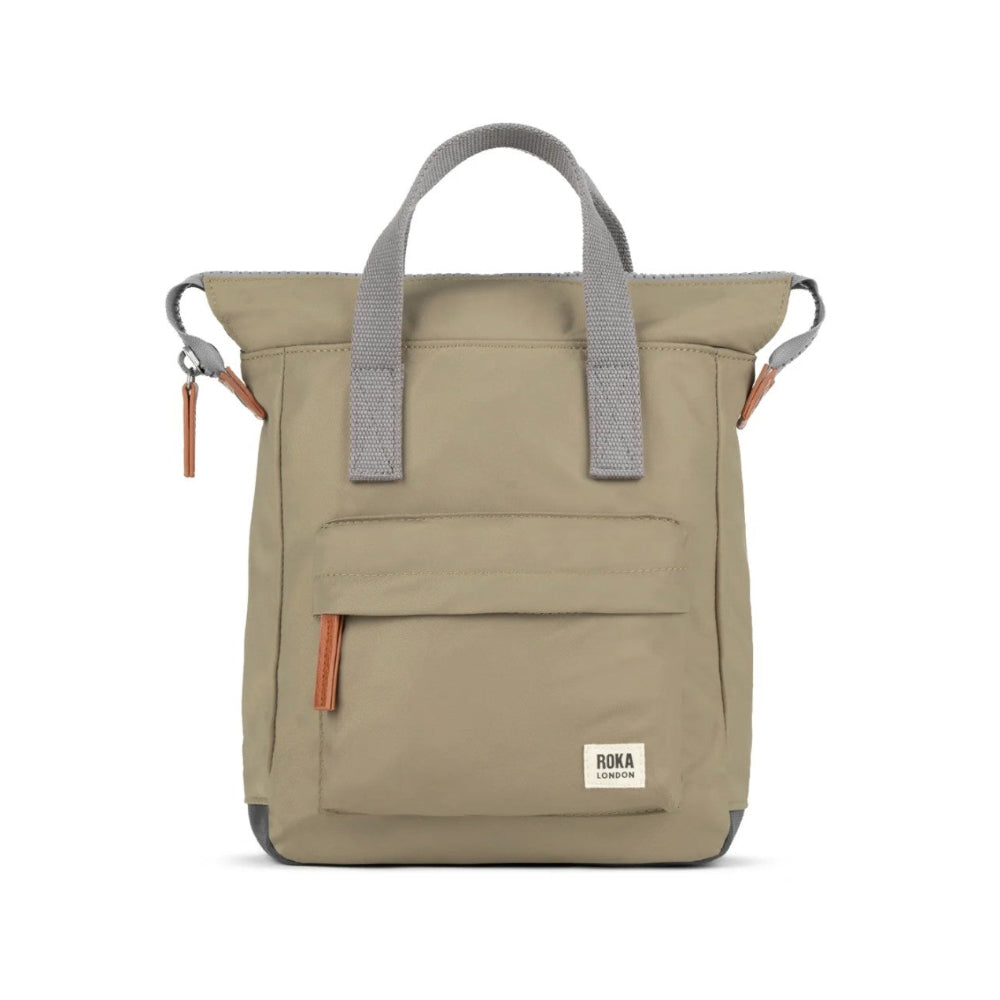 Roka Bantry B Recycled Nylon Small Backpack taupe