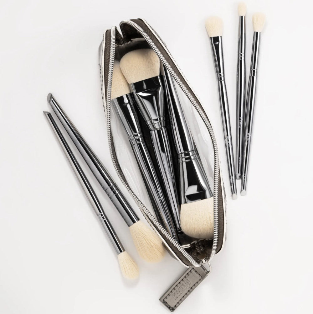 BPerfect Cosmetics - The Collective Edit Basics 8 Pc Brush Set + Bag